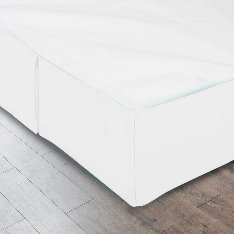 Faldas de la cama de microfibra premium de 35cm de alto colchas plisadas 135x190 5