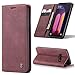 Simicoo LG V60 ThinQ Case, LG V60 Wallet case Vintage Leather Flip Case with 2 Credit Card Holder Strong Magnetic Kickstand Cash Pocket Wallet for LG V60 ThinQ (Red)