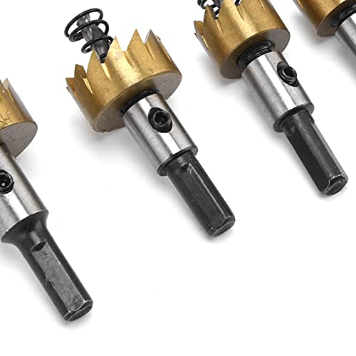 Set de 5 brocas para abrir agujeros de corte rápido HSS miniatura 3