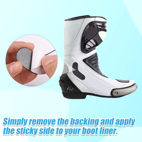 18stk Ski & Snowboard Boots Fitting Pads, 9x2,5x0,3cm Weiche Anpassungspads für Skischuhe Schaumstoffpolsterung Selbstklebende Schaumstoffpolster für Snowboardschuhe (Schwarz)