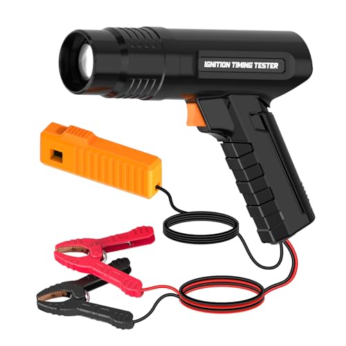 Automotive Timing Light 12V Engine Ignition Timing Light, Strong Flash & Multi-Protection for 2&4 Stroke Petrol Engine with 59-Inch Cable for Car/Motorcycle/Marine