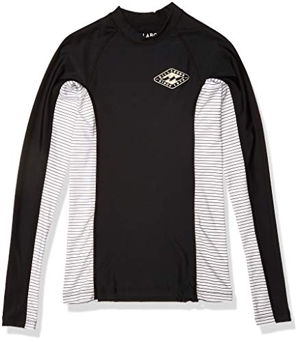Billabong Women's Surf DayZ Pf Colorblock Long Sleeve Rashguard, Black, M