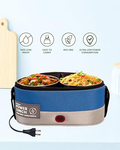 Image of Ecoline Q4, Electric Lunch Box,Capacity 1400ml (LightBlue)