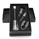 ANKCASE Apri Bottiglia 4 pz Set di Vino Set Pompa a Pressione Air Pompa for Bottiglie Cavatappi Include Wine Opener Kit Vacuum Stopper Wine Versatore Accessori Bar Apri Bottiglia Vino(Aluminum Set)