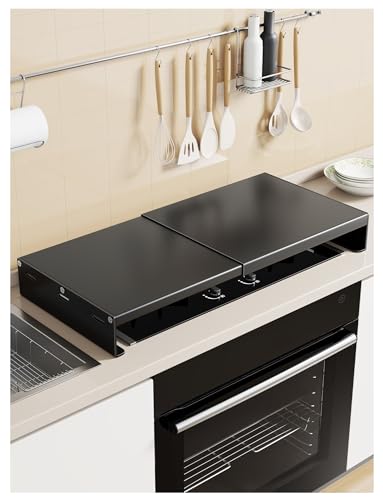 Cubierta superior de estufa ajustable for estufas de gas, fregaderos de cocina, cubiertas extensibles for quemadores de cocina de gas for espacio adicional en la encimera(0.98x1.13x0.29ft/30x34.5x9cm)