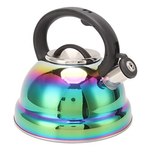 Chaleira Fogão, Bule de Aço Inoxidável Assobiando com Alça Ergonómica, Chaleira para Fogão Fogão de