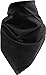 Produktbild Harrys-Collection Unisex Bandana Bindetuch 100% Baumwolle (1 er 6 er oder 12 er Pack), Farbe:uni schwarz