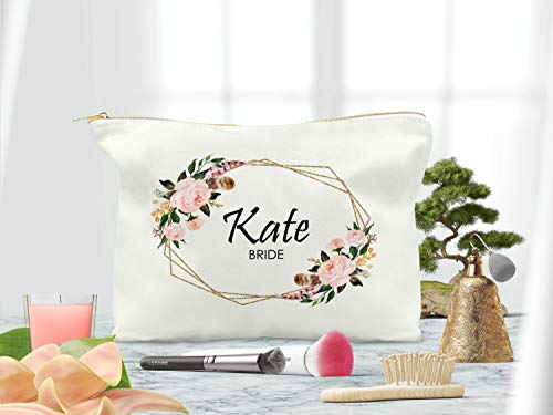 Preisvergleich Produktbild Make-up-Tasche für Brautjungfern, personalisierbar