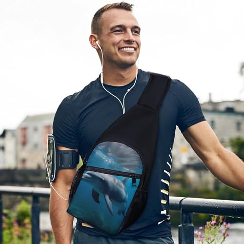 Bolso tipo canguro cruzado para deporte y viaje unisex miniatura 3
