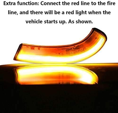 A Pair Mirror Indicator Dynamic LED Turn Signal Lights for Golf 5 Jetta MK5 Passat B6