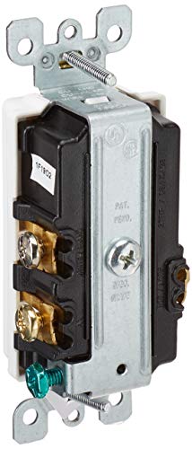 Leviton 6526-W 15-Amp 120V Ac Combination Decora Switch With Led Guide Light, White #TOP2