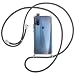 Produktbild mtb more energy® Handykette kompatibel mit Motorola One Hyper (6.5'') - dunkelgrau - Smartphone Hülle zum Umhängen - Anti Shock Full TPU Case