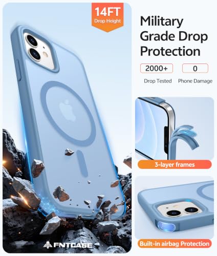 Image of FNTCASE for iPhone 12 / 12 Pro Case, with Screen Protector, Fit for Magsafe
