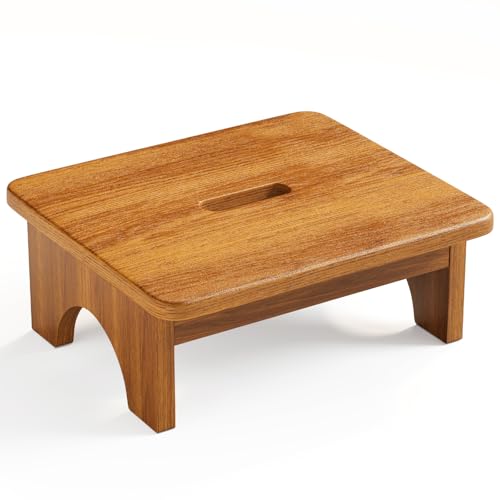 Taburete de madera para pie ideal para oficina en casa y salón
