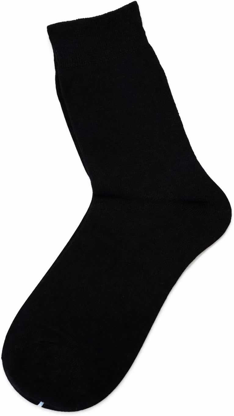 Bamboo Performance Crew Socks, Man's Size L. 3 Pairs