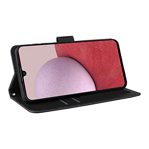 Capa Capinha Carteira Para Samsung Galaxy A14 Tela De 6.6 Case Flip Couro (Preta)