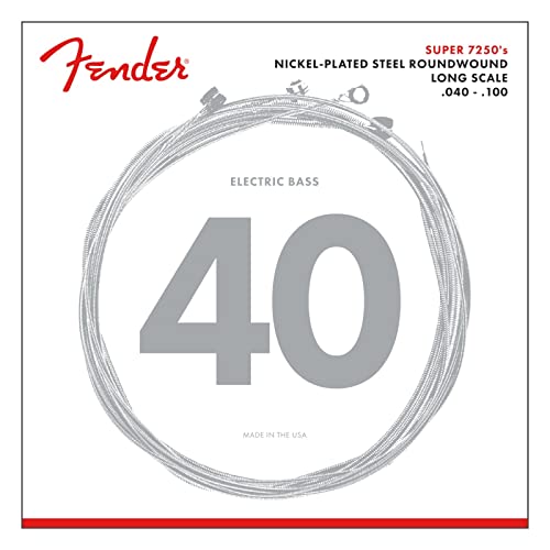 Adatte per chitarra basso Fender String Set For Electric Bass-7250L (040/100) - Nickel Plated,0737250403