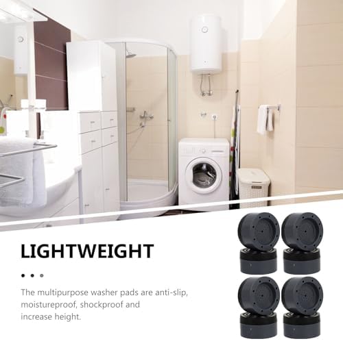 FRCOLOR 16pcs Plastic Anti-Vibration Pads for Washing Machine and Dryer, Round Shockproof Anti-Skid Pads with Noise Reduction, Sturdy Household Appliance Stabilizer Cushion — view 7