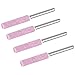 OIIKI 8 Pack Burr Grinding Stone File, Chainsaw Sharpener 3/16 Inch 4.8mm (Pink)
