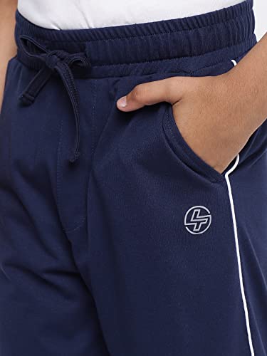 Image of Li'l Tomatoes Boys 100% Cotton Track Pant | Summer Casual Joggers with Elastic Waist & Drawstring | Soft & Breathable | 3-16 Years