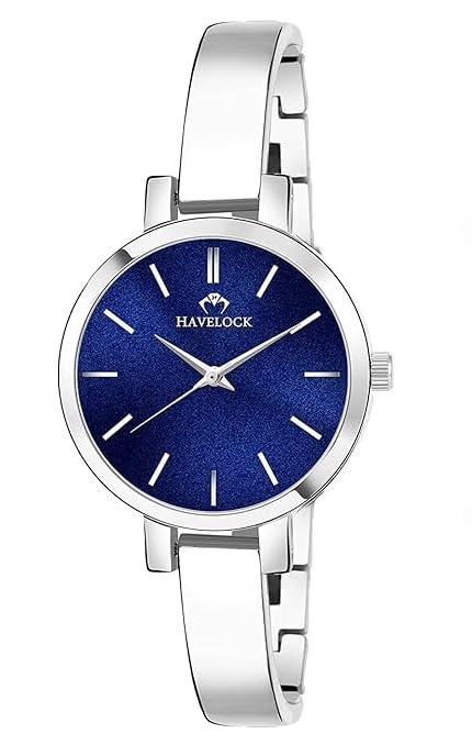 HAVELOCK Blue Dial Stainless Steel Analogue Wrist Watch for Womens & Girls (B0CR43CY1V) Amazon Price History, Amazon Price Tracker