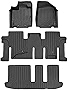 SMARTLINER Custom Fit Floor Mats 3 Row Liner Set Black Compatible with 2013-2020 Nissan Pathfinder / 2013 Infiniti JX35 / 2014-2020 QX60