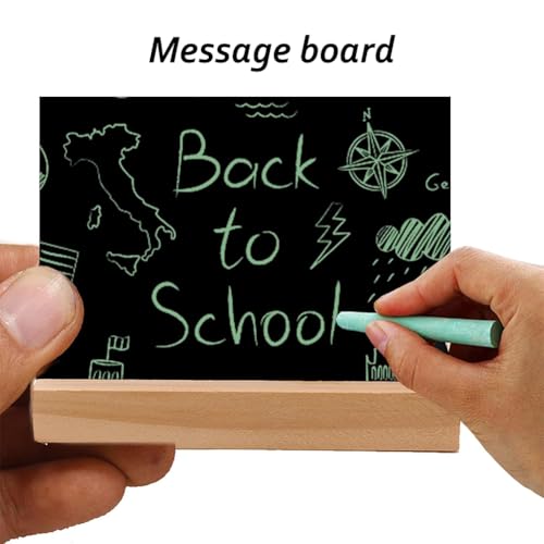 8pcs Mini Kreidetafel Klein Kleine Tafeln Zum Beschriften,Küchennotizen mit Schriftstift und Blackboard,Tischkarten für Nachrichtenschilder,Preisschilder Tischkarten, Reserviert Schilder Gastronomie