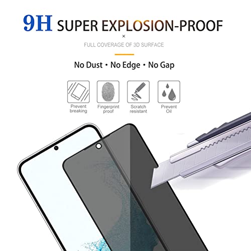 Lokyoo 2 Pack Privacy Screen Protector for Samsung Galaxy S22 5G 6.1 inch by Lokyoo - Used condition - Image 5