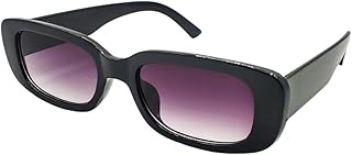 نظارة شمسية مستطيلة للنساء بإطار مربع عتيق للحماية من الاشعة فوق البنفسجية 400 ، نظارات عصرية مقاس واحد ، للحفلات والمناسبات السعيدة