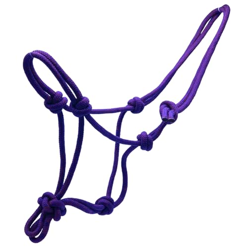 VOANZO Durable Horse Rope Halter Adjustable Equine Headgear for Training and Groundwork Ideal for Riding Show and Everyday Use - Image 3