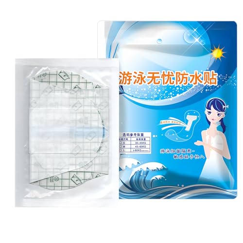 Plantillas de natación impermeables para niñas, almohadillas adhesivas higiénicas portátiles para piscina, spa, mar, baño termal para niños