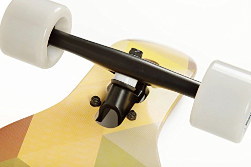 VOLADOR 42inch Freeride Longboard Complete Cruiser (Drop Through Deck - Camber concave)(Cocktail) - Thumbnail 2