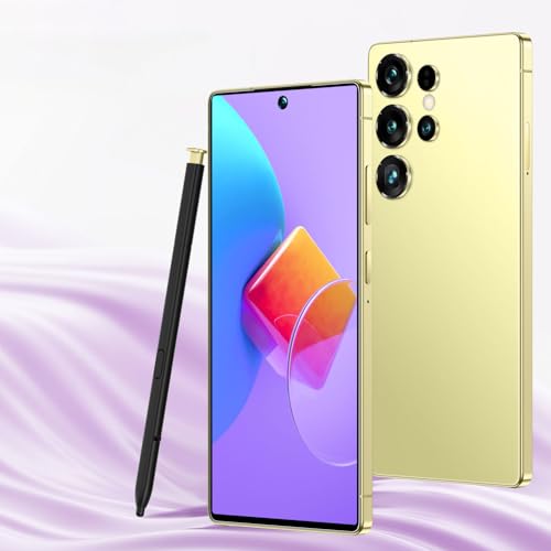 MOOKUULLY M25 Ultra Flagship Android 14 Smartphone 6.8inch AMOLED Display 108MP Triple Camera + 78MP Selfie 6800mAh 5G Dual SIM 12-Core Processor 12GB+512GB Stylus Pen 10 Colors (Golden)