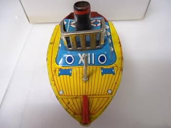 ポンポン船 ブリキ モーターボート ビンテージ 1930年代？ 昭和レトロ ポンポン船」 | 日本玩具博物館