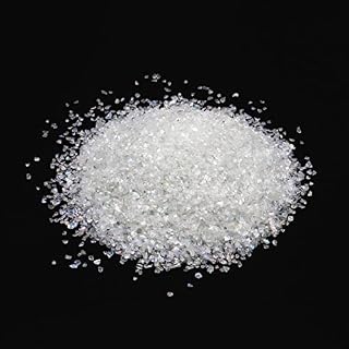JKDHJK 200g Glass Rubble Glitter Sequins 2-3mm Irregular Metal Shards Suitable for DIY Nail Art, Ornamental Decoration, Craft Resin, Jewelry Making, Craft Glitter (Colorful White)