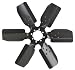 Derale 17118 Heavy Duty Fan Blade Series 1000 18" Steel Clutch Fan Standard Rotation