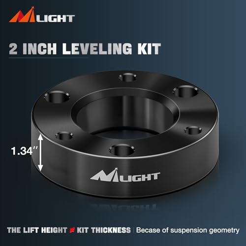 Image of Nilight 2 inch Leveling Lift for Ford F-150 2004-2026 2WD /4WD, Actual about 1.34 inch Strut Spacer, Front Leveling Lift Kit to Raise Front End, Improve Stance & Ground Clearance for Off-Road