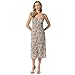 Produktbild Jessica Simpson Damen Sahira Fitted Maxi Dress with Front Slit Standard Kleid, Buttercreme-verspielte Paisleys, X-Klein