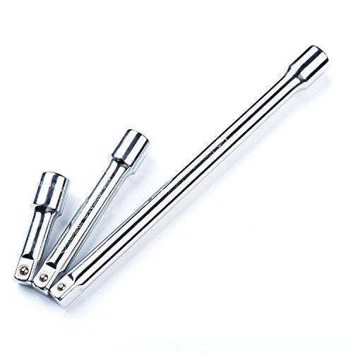MAXPOWER 3-Piece 1/2 Inch Extension Bars Industrial Grade for Socket Wrench Set, Perfect For Narrow Deep Areas