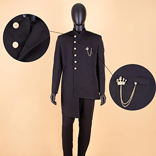 African Suit for Men Single Breasted Slim Fit Jackets and Trousers 2 Piece Set Business Suit Wedding Evening2