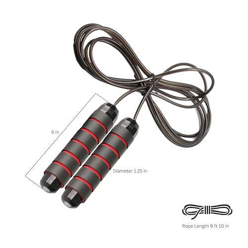 Limm Adjustable Jump Rope for Workout - All-Purpose Exercise Jump Rope Kids & Adults Love with Tangle-Free, Comfortable Foam Handles - Best Slimming, Cardio & Endurance Training - image 4