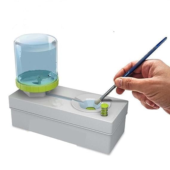 AISHU Paint Brush Cleaner Art Supplies, Running Water Cycle Paint Brush Rinser Rinse Cup Cleaning Tool with Drain for Acrylic, Watercolor, Water Based Paints, Makeup Brush 1