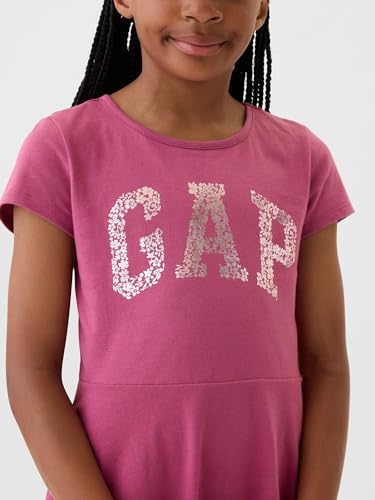 Image of Gap Girls' Short Sleeve Logo Dress