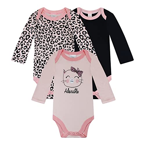 Image of BABY KISS 3-Pack Baby Bodysuit Infant Girls & Boys Newborn Baby Bodysuits