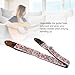 Embroidery Guitar Strap with Head Cowhide Leather Ends for Acoustic Electric and Bass Guitar (White)