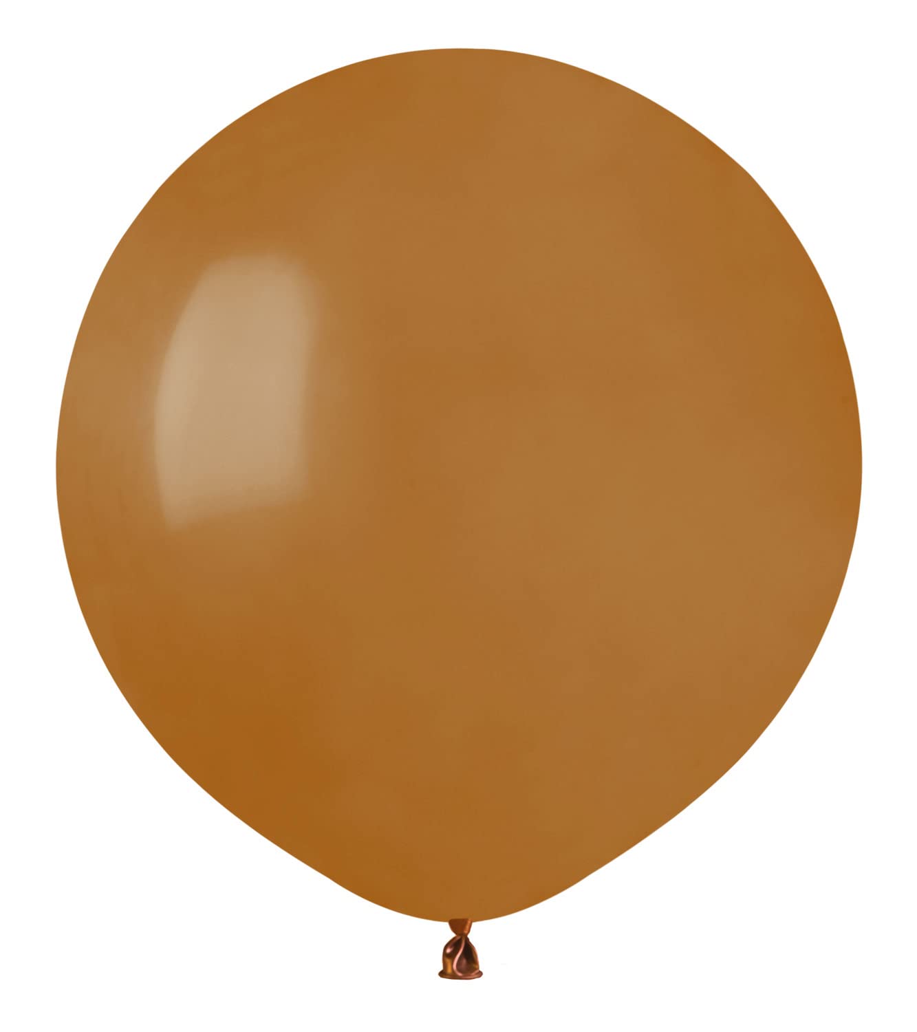 Pack 25 balloons in natural latex Premium Quality G150 (Ø 48cm / 19"), moka brown — image 1