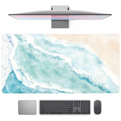 Tapis de souris de jeu XXL plage grand format 80 cm tapis clavier bureau