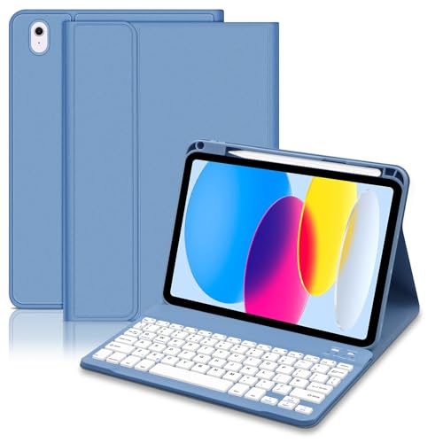 Funda con teclado para iPad de diseño elegante y acabados resistentes a caídas