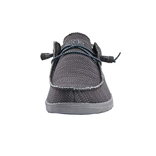 Image of HEYDUDE Men's Wally Sox Charcoal Size 6 | Men's Shoes | Men's Lace Up Loafers | Comfortable & Light-Weight