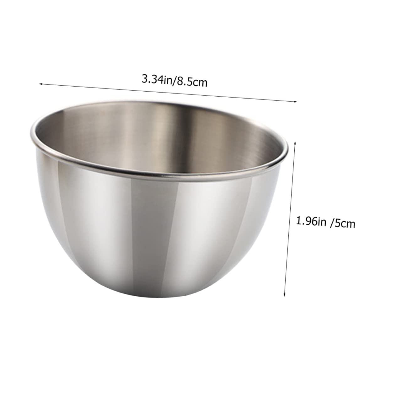 CONGARTENO 4pcs Dipping Bowl Pickle Storage Bowls Chip and Dip Bowl Appetizer Bowls Mini Saucers Dishes Round Sauce Bowl Dip Bowls Sauce Bowls Round Condiments Ramekins Stainless Steel Silver